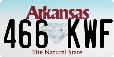 AR license plate 466KWF