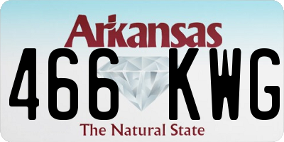 AR license plate 466KWG