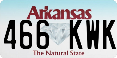 AR license plate 466KWK