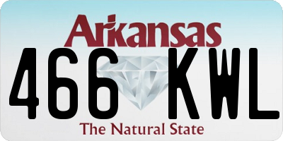 AR license plate 466KWL