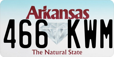 AR license plate 466KWM