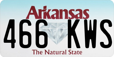 AR license plate 466KWS