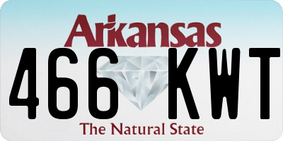 AR license plate 466KWT