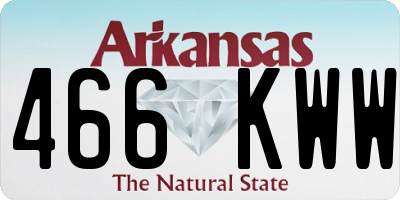 AR license plate 466KWW