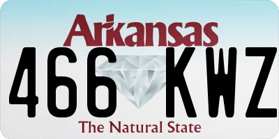 AR license plate 466KWZ