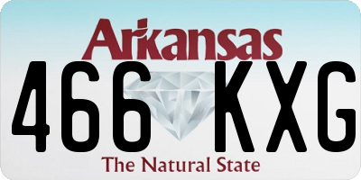 AR license plate 466KXG