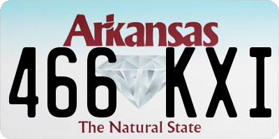 AR license plate 466KXI