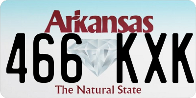AR license plate 466KXK