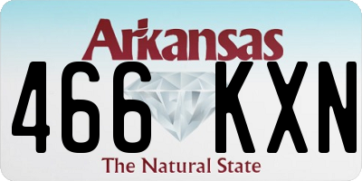 AR license plate 466KXN