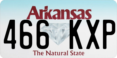AR license plate 466KXP