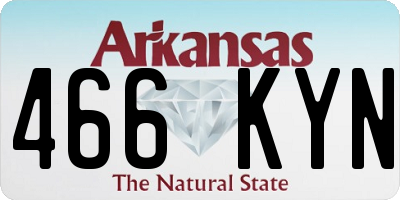 AR license plate 466KYN