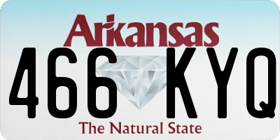 AR license plate 466KYQ