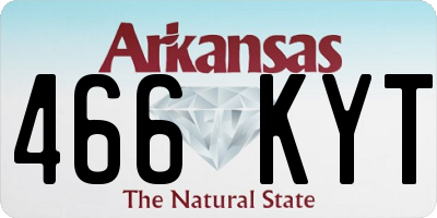AR license plate 466KYT