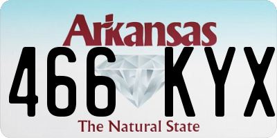 AR license plate 466KYX