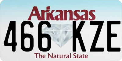 AR license plate 466KZE
