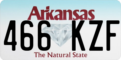 AR license plate 466KZF
