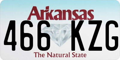 AR license plate 466KZG