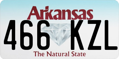 AR license plate 466KZL