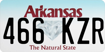 AR license plate 466KZR