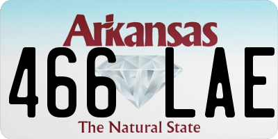 AR license plate 466LAE