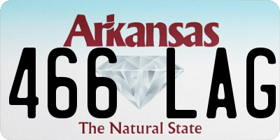 AR license plate 466LAG