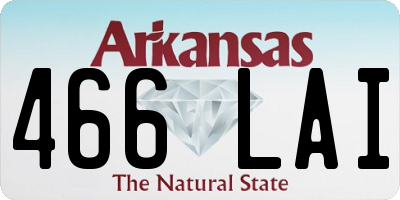 AR license plate 466LAI
