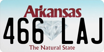AR license plate 466LAJ