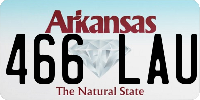 AR license plate 466LAU