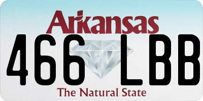 AR license plate 466LBB