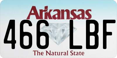 AR license plate 466LBF
