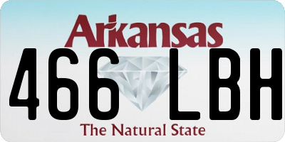 AR license plate 466LBH