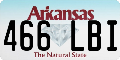 AR license plate 466LBI