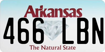 AR license plate 466LBN