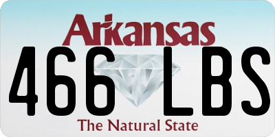 AR license plate 466LBS