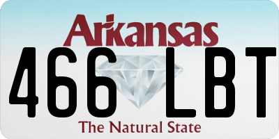 AR license plate 466LBT