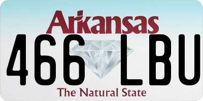 AR license plate 466LBU