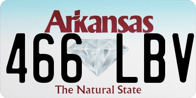 AR license plate 466LBV