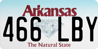 AR license plate 466LBY