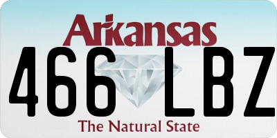 AR license plate 466LBZ
