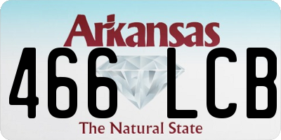 AR license plate 466LCB