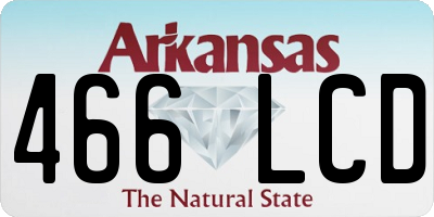 AR license plate 466LCD