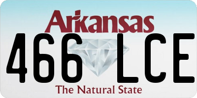 AR license plate 466LCE