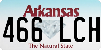 AR license plate 466LCH