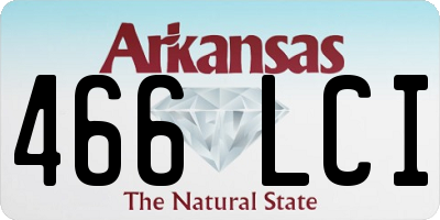 AR license plate 466LCI