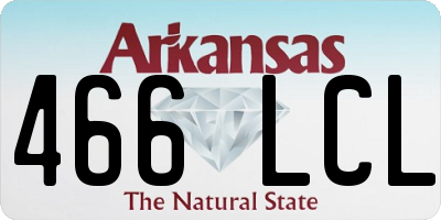 AR license plate 466LCL