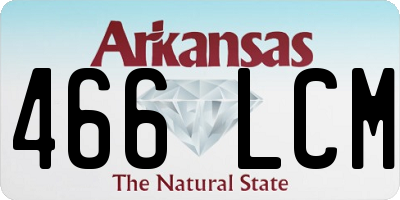 AR license plate 466LCM