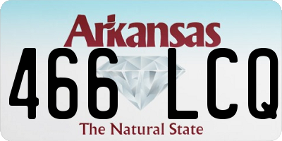 AR license plate 466LCQ