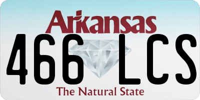 AR license plate 466LCS