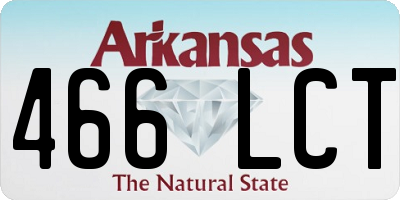 AR license plate 466LCT
