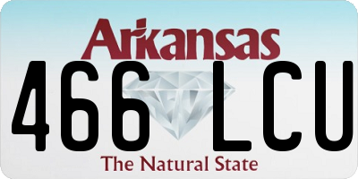 AR license plate 466LCU